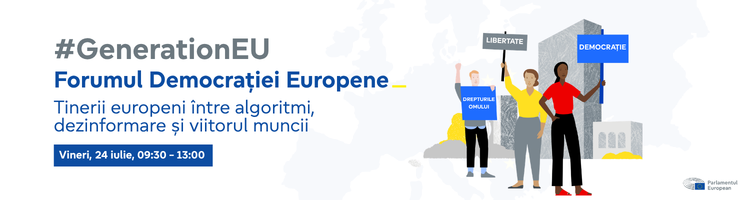 Poster de promovare a Forumului Democrației Europene